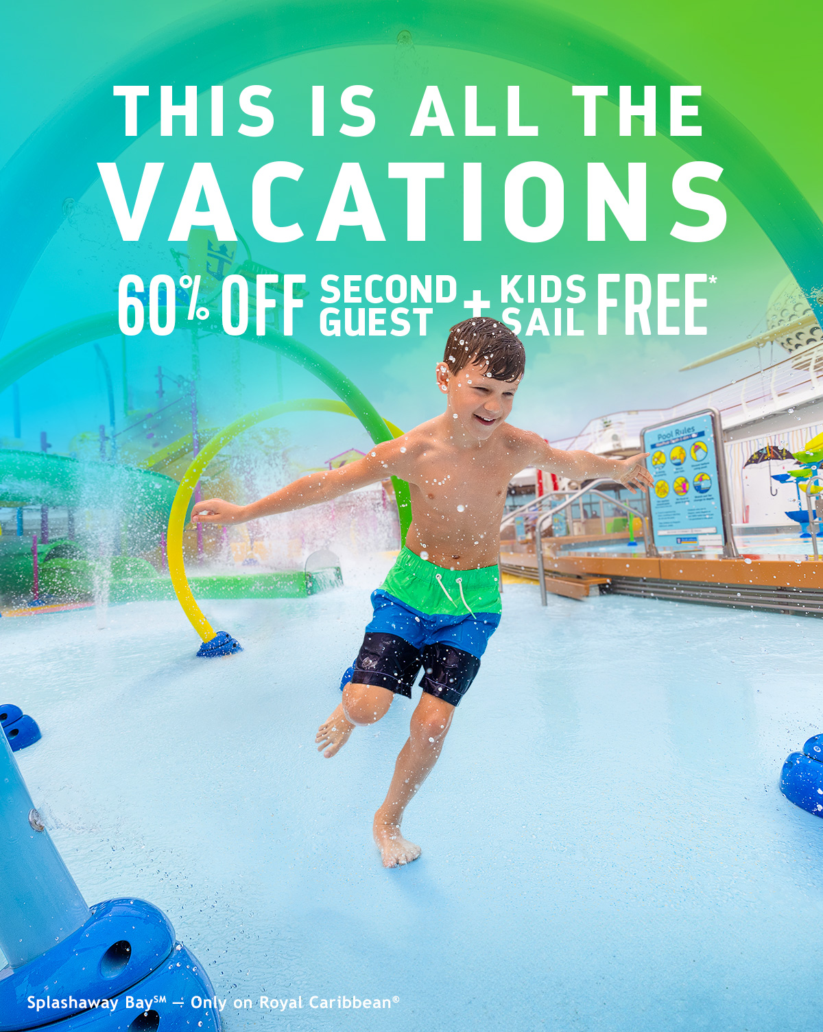 Royal Caribbean March 2024 Offer - Photo Splashaway Bay only on Royal Caribbean