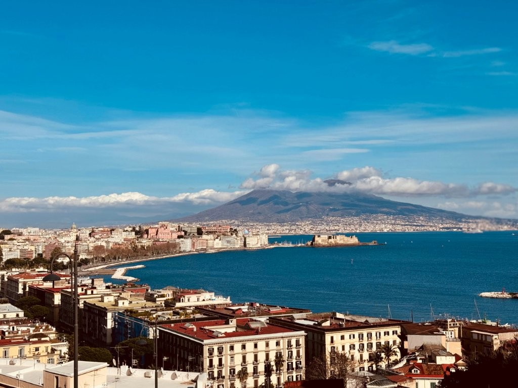 Mount Vesuvius as seen from Naples, Italy photo by Grafi Jeremiah under license by Unsplash.com